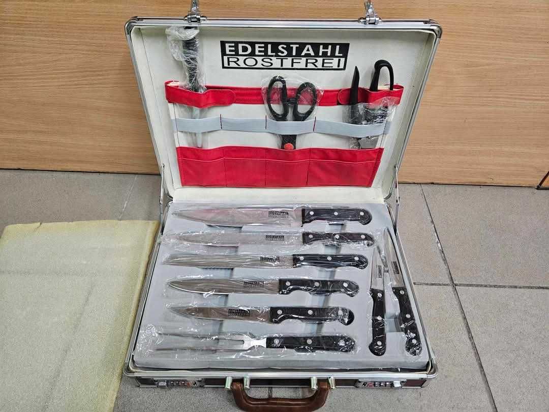 Zestaw Nowych Sztućców i Noży Edelstahl Rostfrei