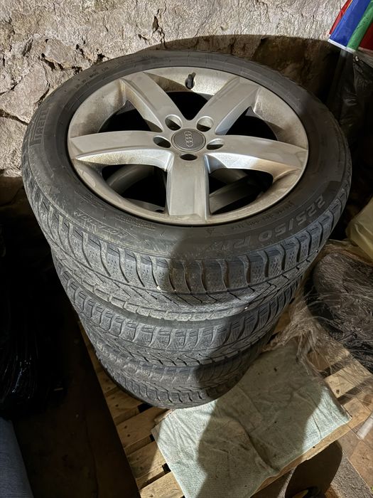 Alufelgi 17” Audi z oponami zimowymi Pirelli 225/50 r17
