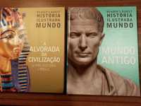 livros: “História ilustrada do mundo” (dois volumes)