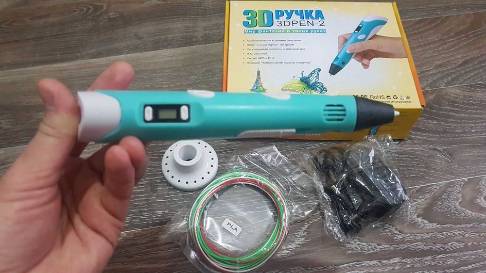 3д ручка для рисования с пластиком детская