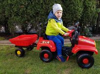 Samochód terenowy JEEP na pedały z przyczepą – MEGA DUŻY Warszawa
