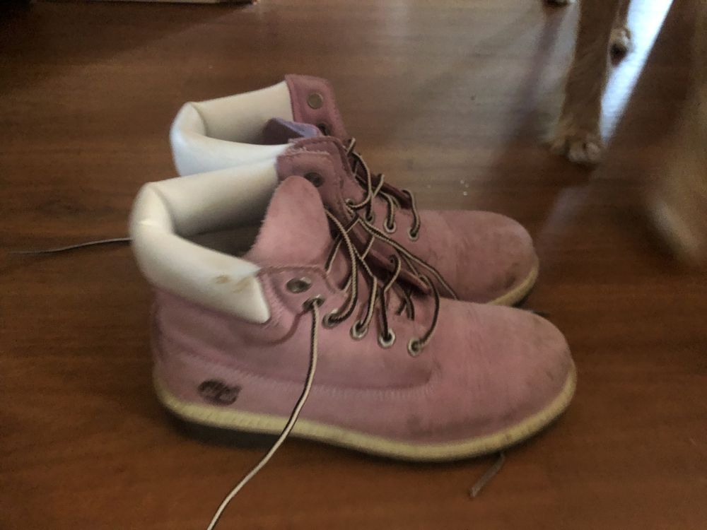 Botas Timberland cor-de-rosa
