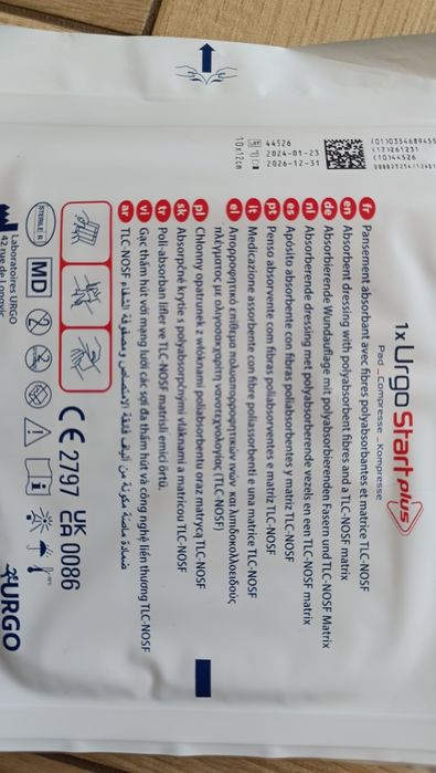 5 sztuk opatrunki na rany odleżyny specjalistyczne Urgo Start Plus