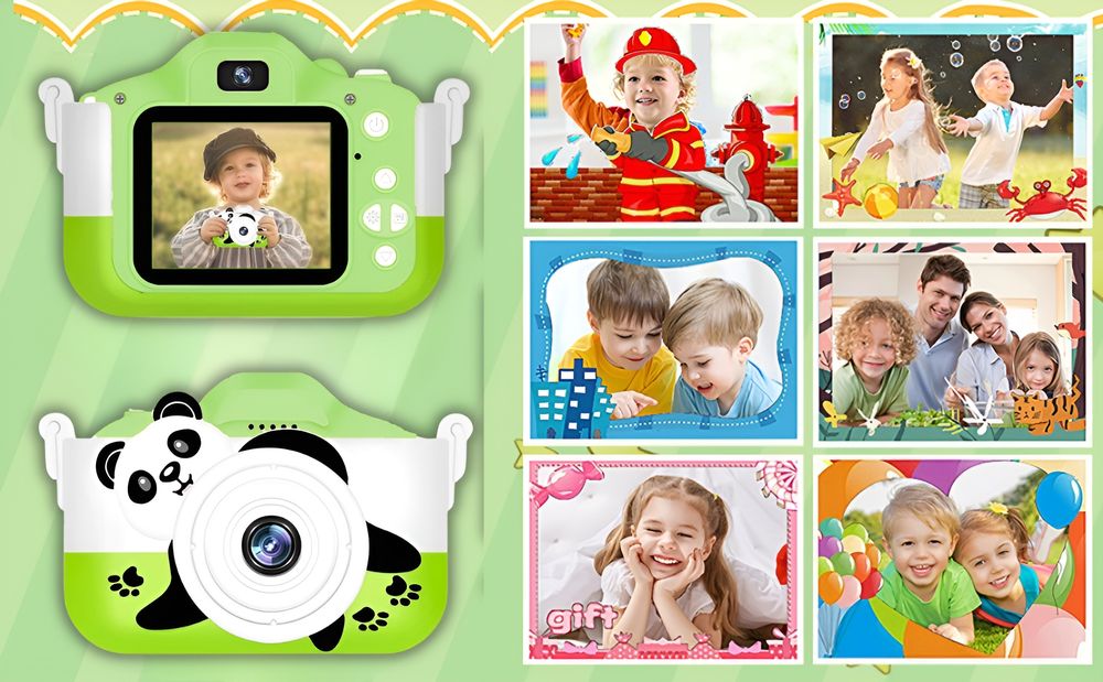 Aparat Fotograficzny Cyfrowy Dla Dzieci 40Mpx Kamera Gry + Karta 32Gb