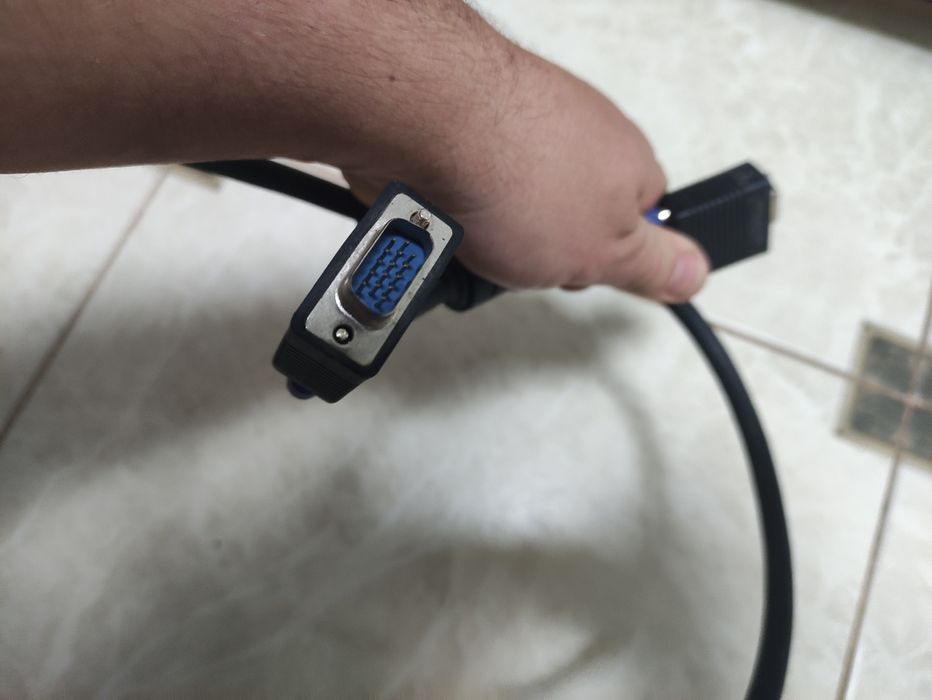 Кабель VGA(тато-мама) товстий