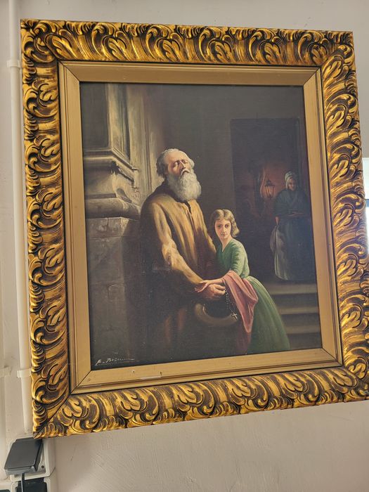 Obraz na płótnie w dekoracyjnej ramie 69 x 79 cm