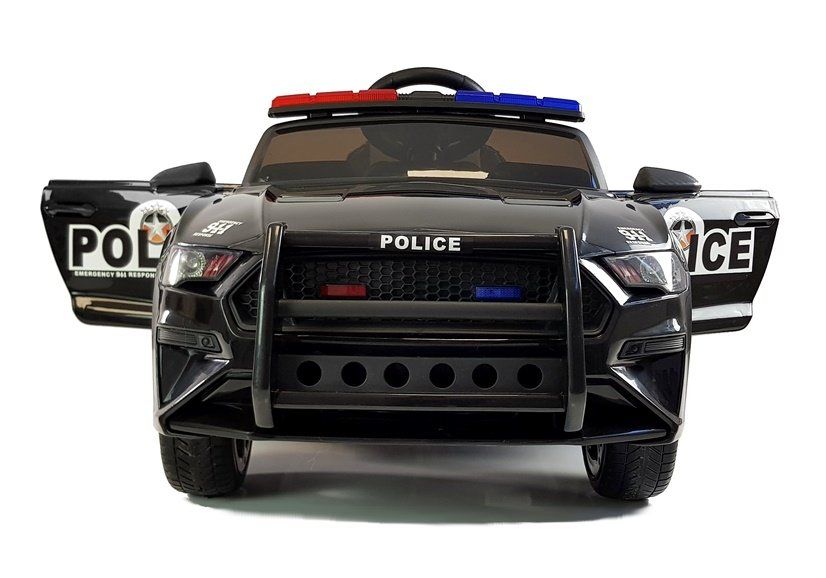 Auto na Akumulator dla dzieci BBH0007 Policja 2x45W koła EVA, Ekoskóra