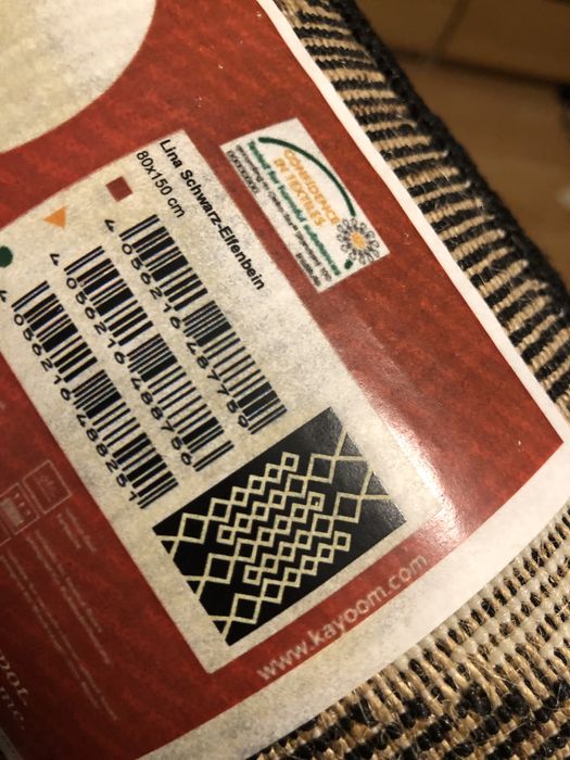 Tapete novo - ainda na embalagem