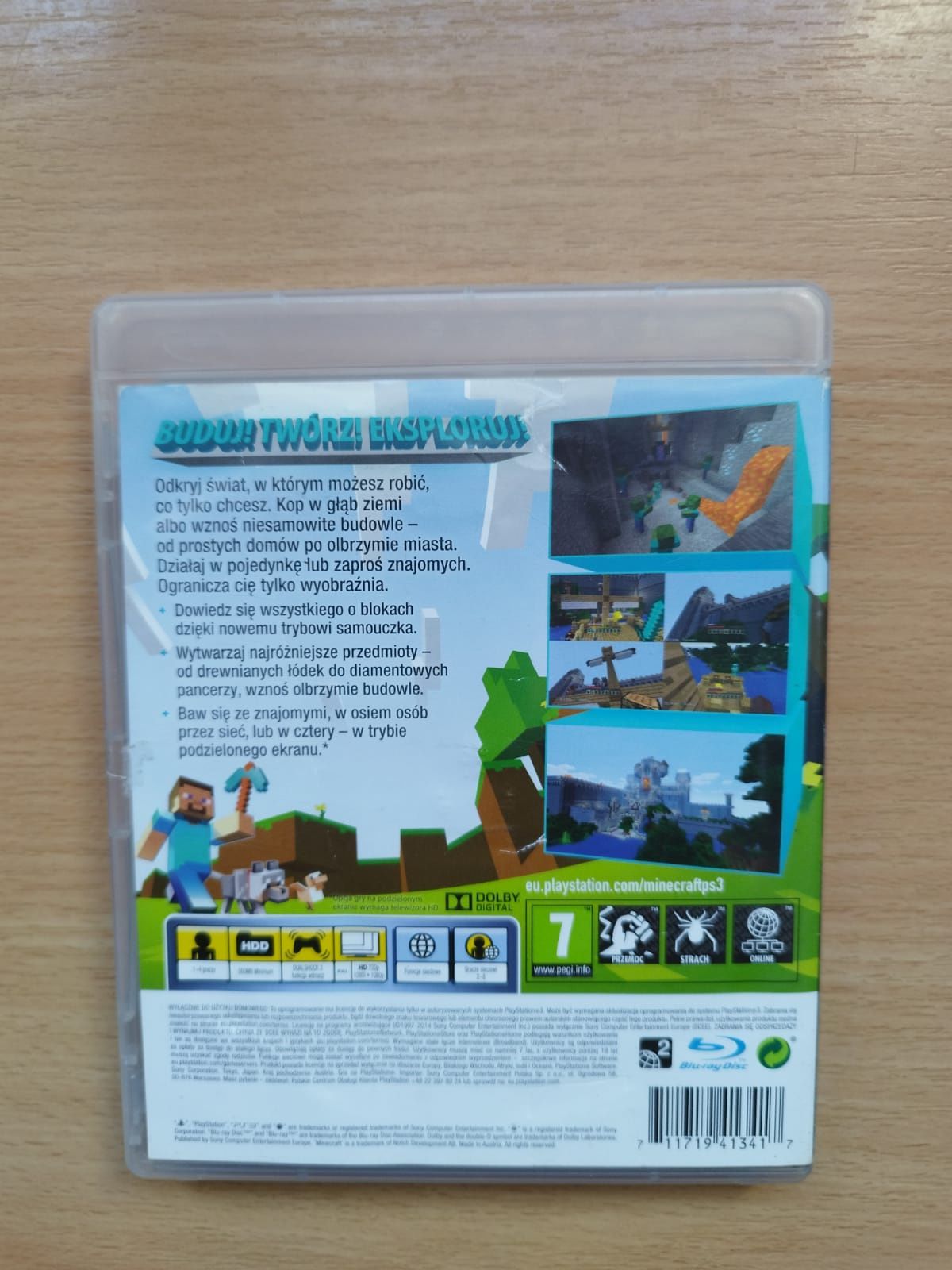 Minecraft ps3, pl, stan bdb, możliwa wysyłka olx