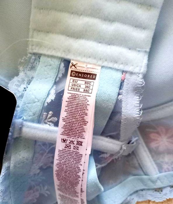 Бюстгалтер  пуш-ап censored 80C, 75B.