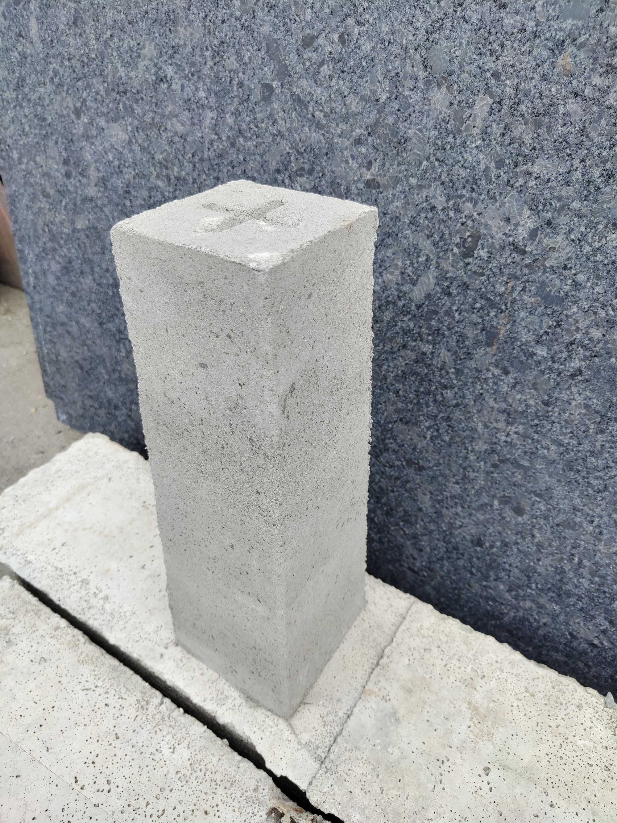 Słupki graniczne betonowe, kamień geodezyjny