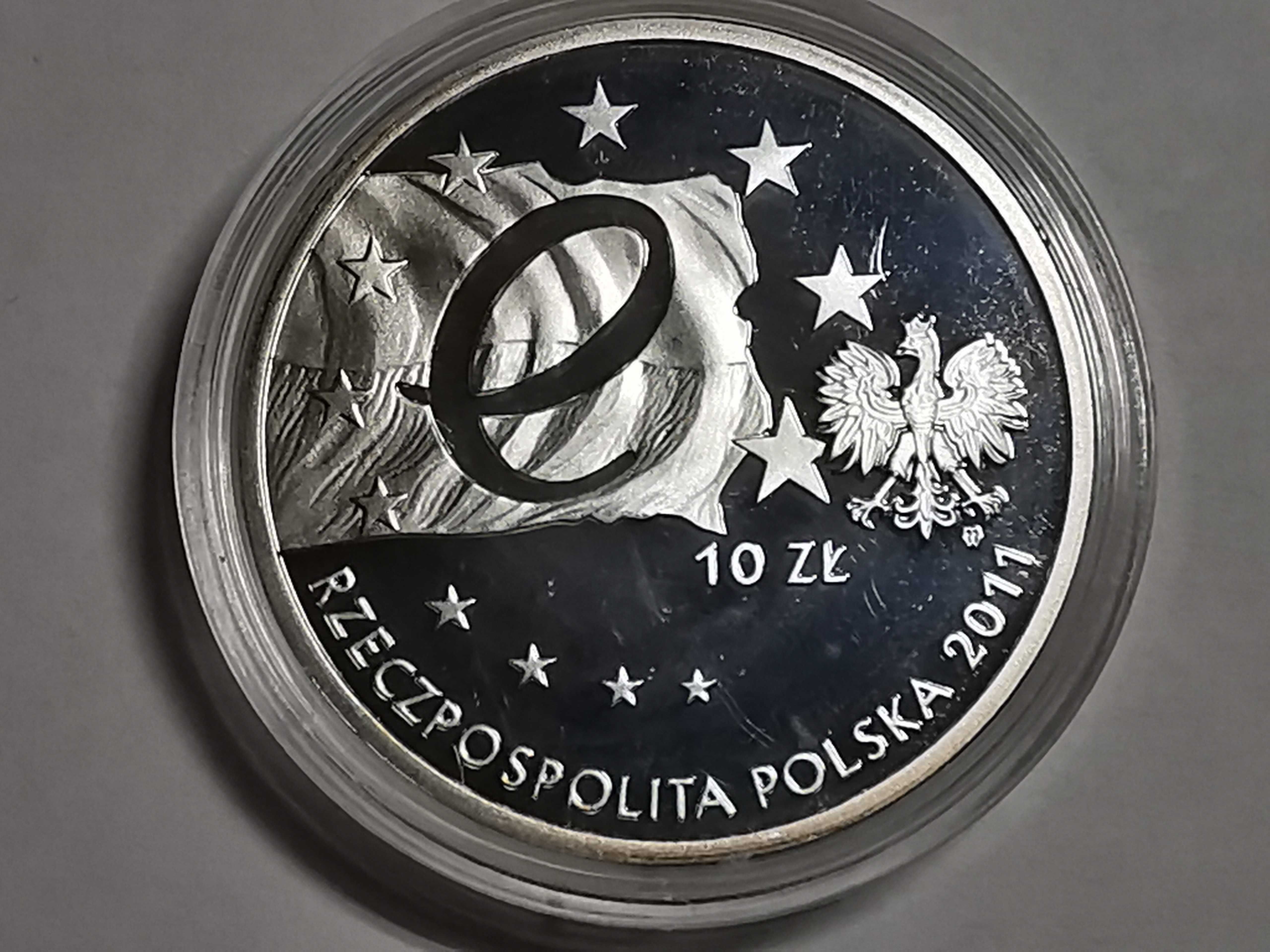 Moneta Przewodnictwo Polski w Radzie UE - Lustrzanka 10zl