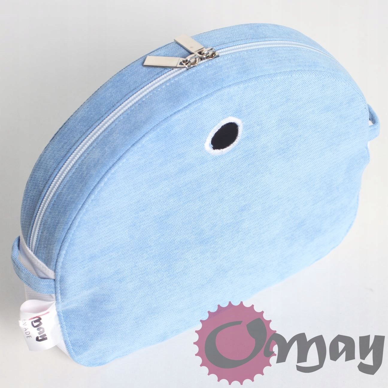Elegancki organizer OBAG MOON LIGHT welur niebieski wkład OMAY