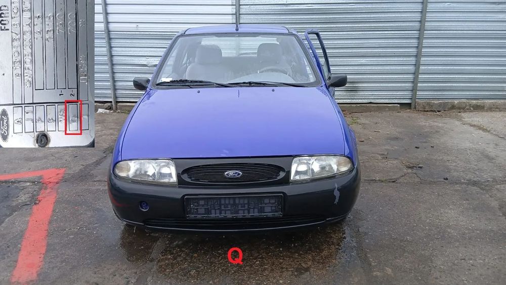 Tylko Części Ford Fiesta MK4 1.3 8v jja 50KM 37kW hb 3d 95r–99r lakier Q