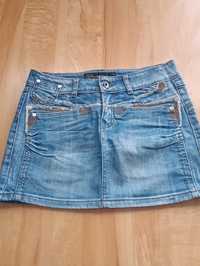 Spódnica damska mini jeans rozm.S