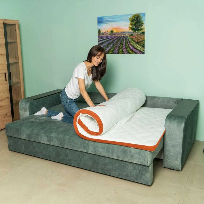 Тонкий матрац-топпер. Матрас на диван. Тонкий ортопедический матрас