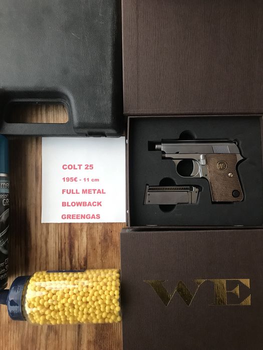 Pistola Airsoft de greengas Colt 25 - Glock 19 - Glock 18C