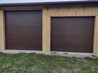 Brama garażowa segmentowa 2750x2500 brąz, biały, antracyt