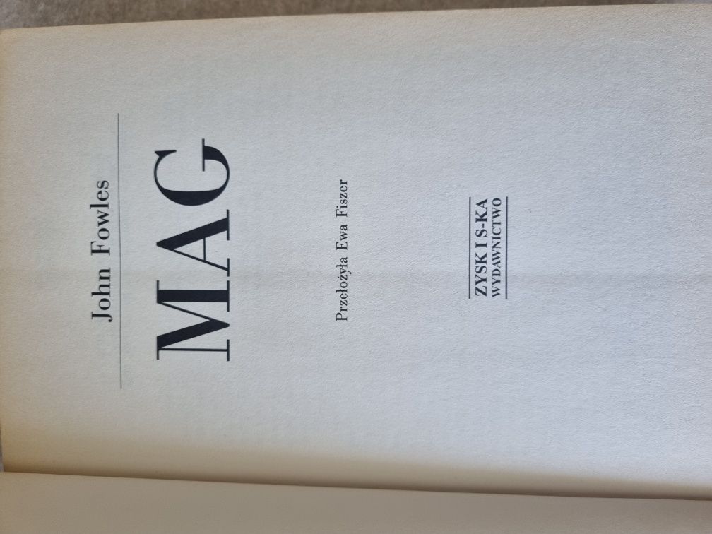 Mag John Fowles Stan BDB-
