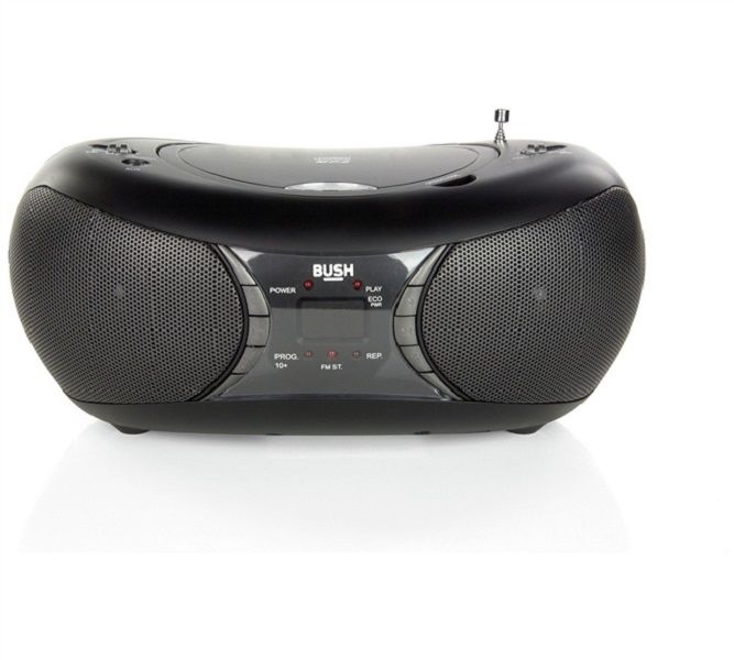 Boombox Bush Srebrny CD Przenośny Bluetooth z Telefonu