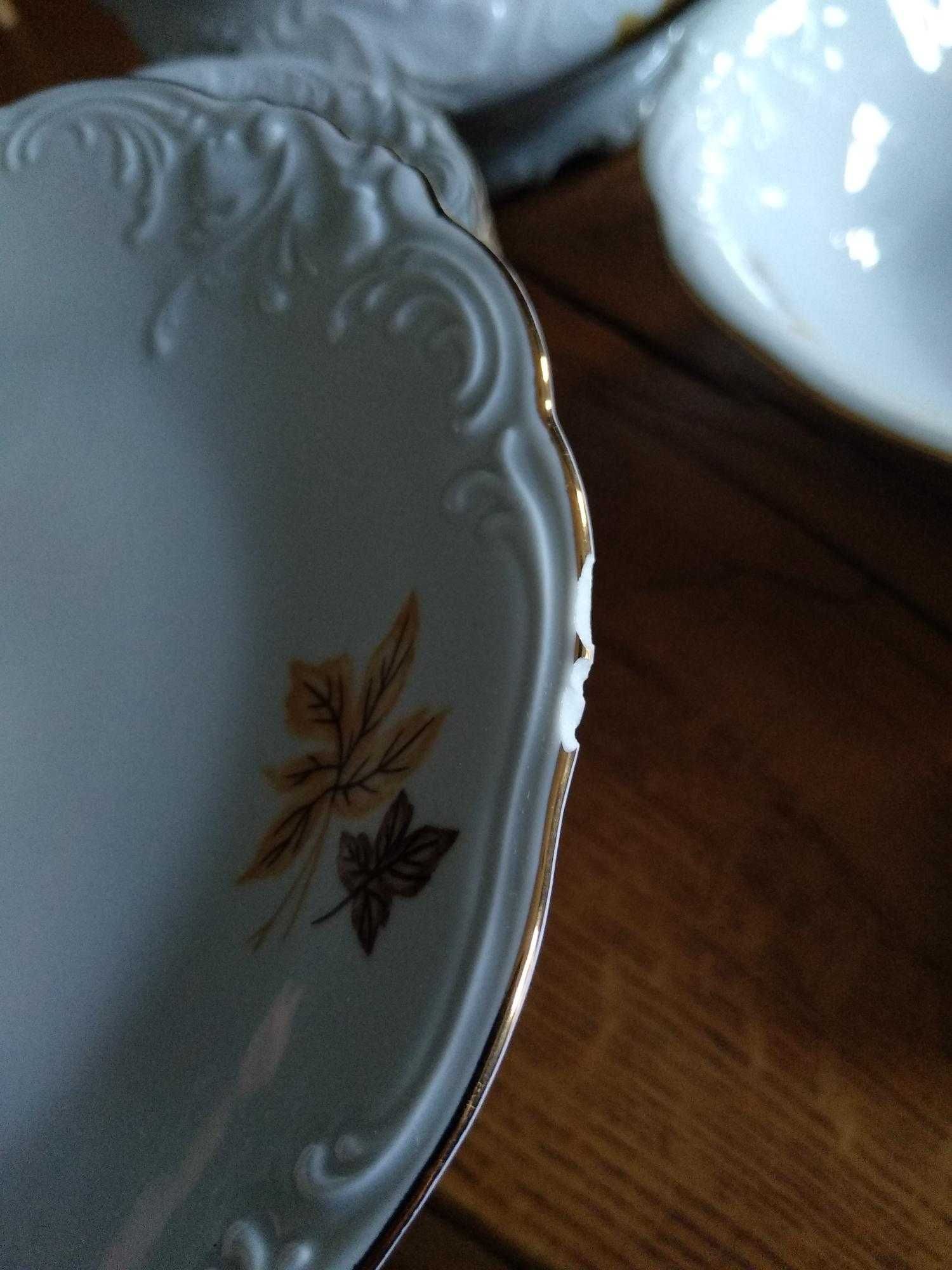 Serwis obiadowy porcelana Wawel 55 elementów dla 12 osób