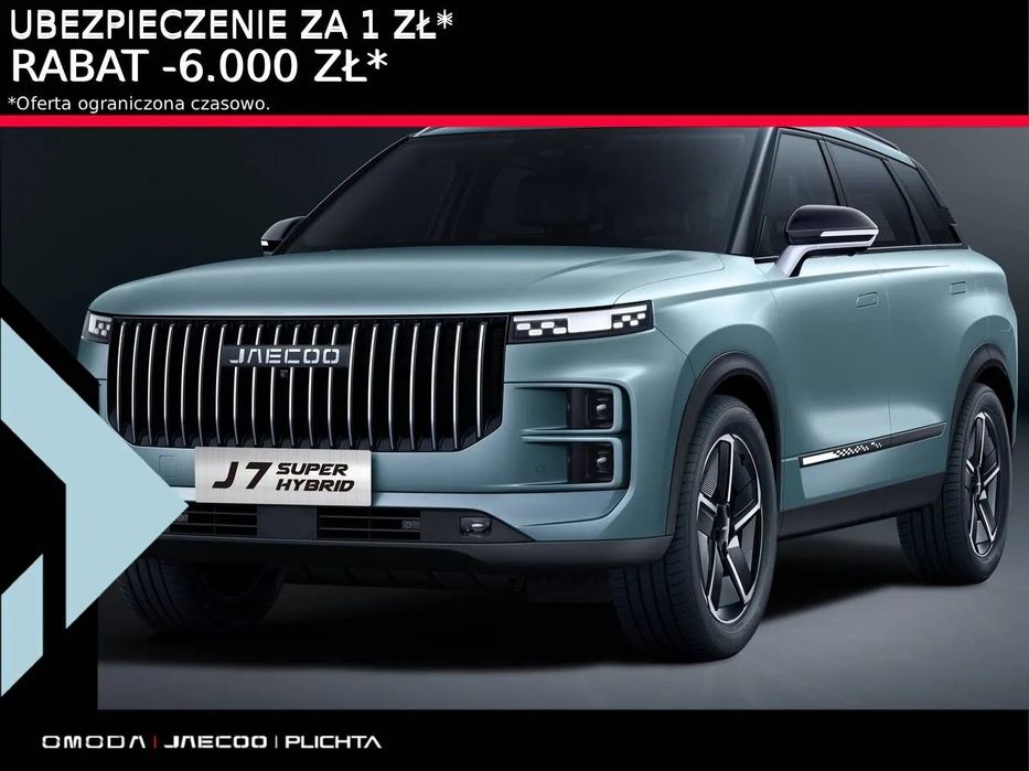 Jaecoo 7 PHEV Super Hybrid Exclusive Teraz taniej o 6000 | Ubezpieczenie za 1zł