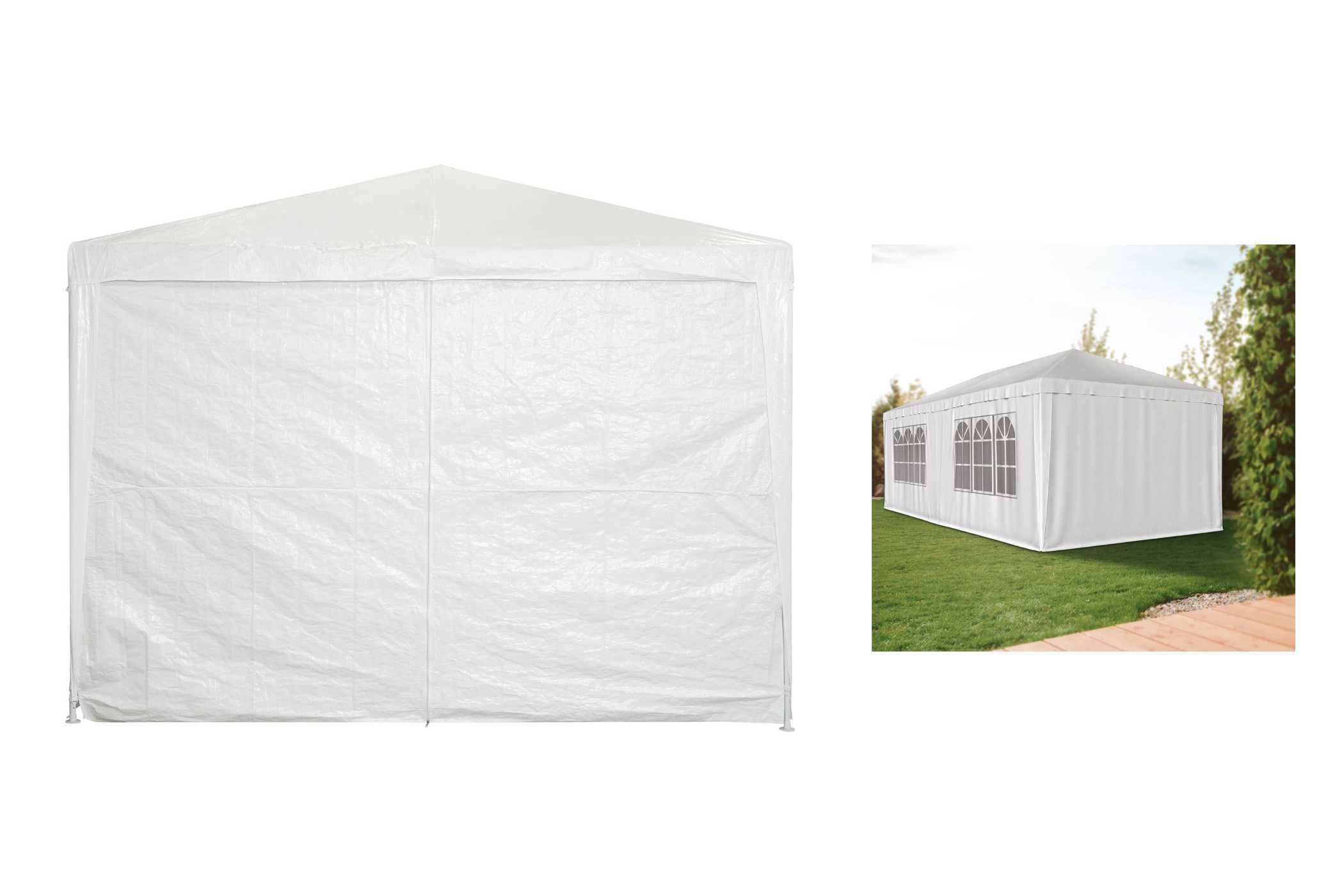 Namiot imprezowy ogrodowy pawilon 6x3m 4 ściany okna odporny na UV