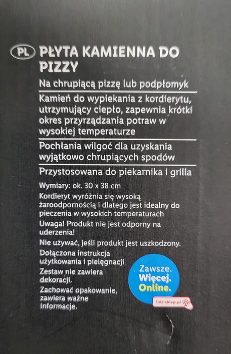 Płyta do pizzy Grill Meister. Kamień do pizzy