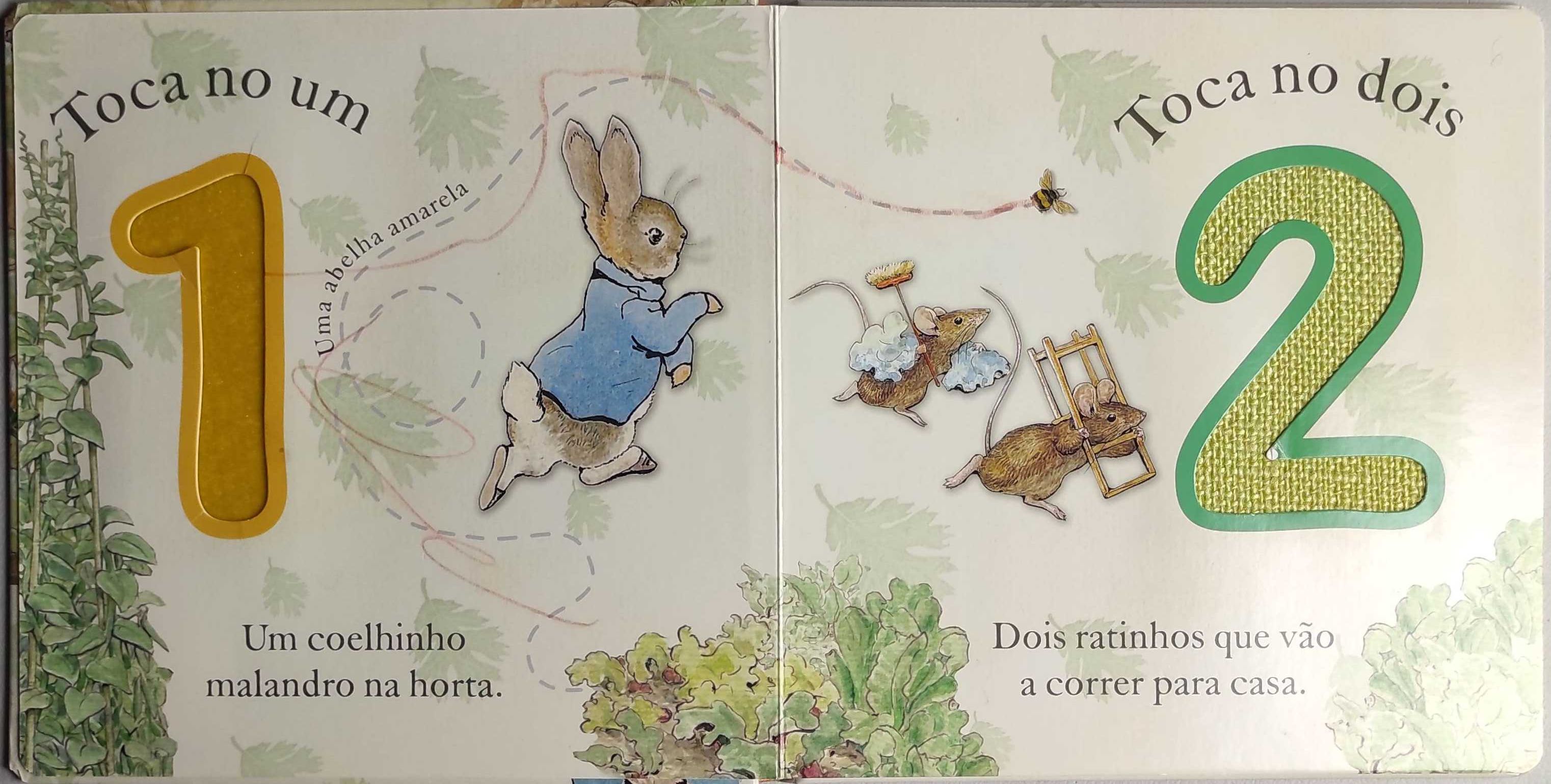 Livro para Crianças - Toca e Conta com o Pedrito Coelho