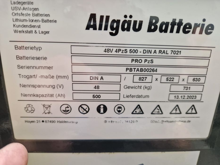 Magazyn pradu ,akumulator,wozek,48v