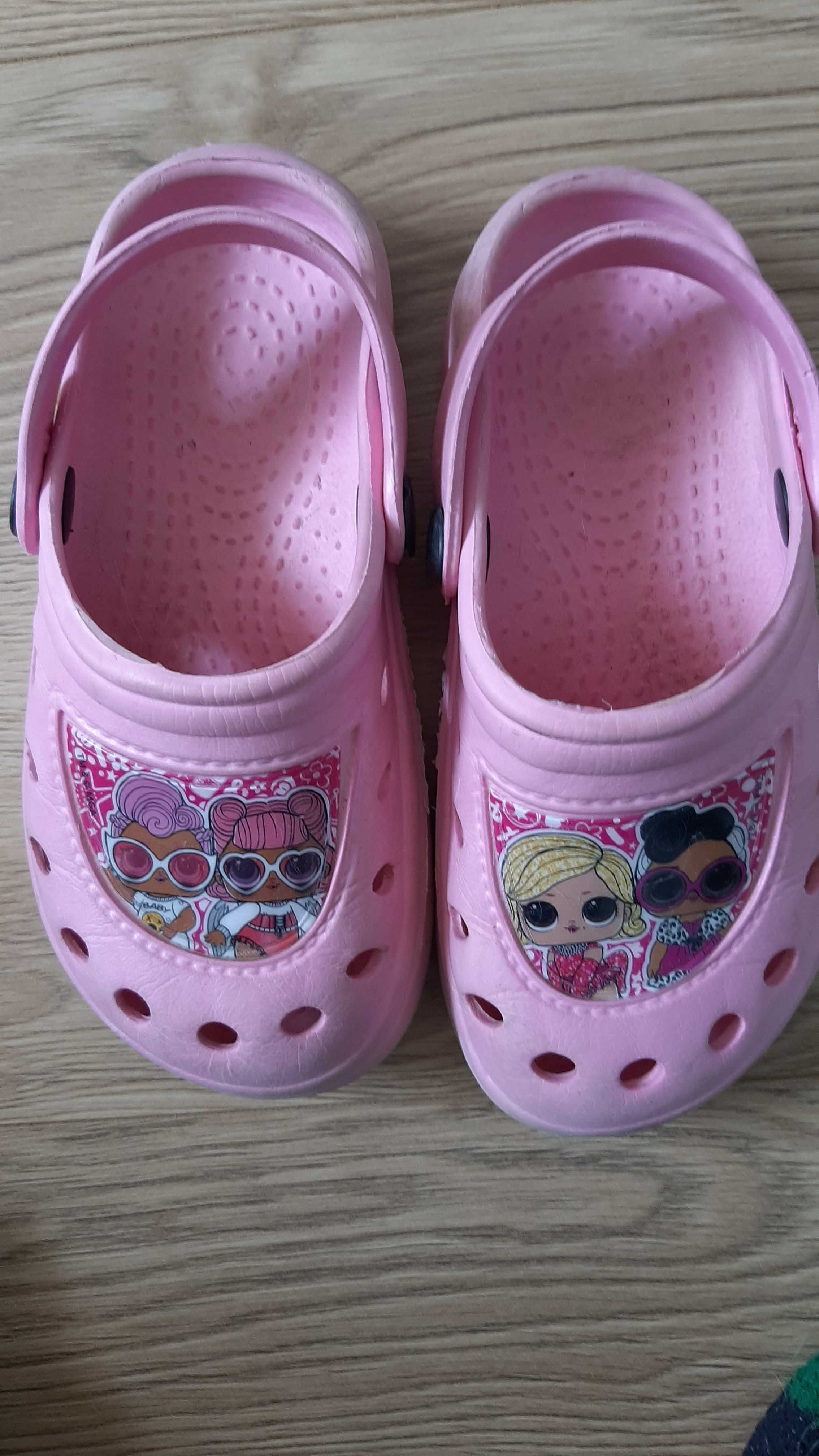 Sapatos sho colour azuis 28 e crocs rosa Lolo 28