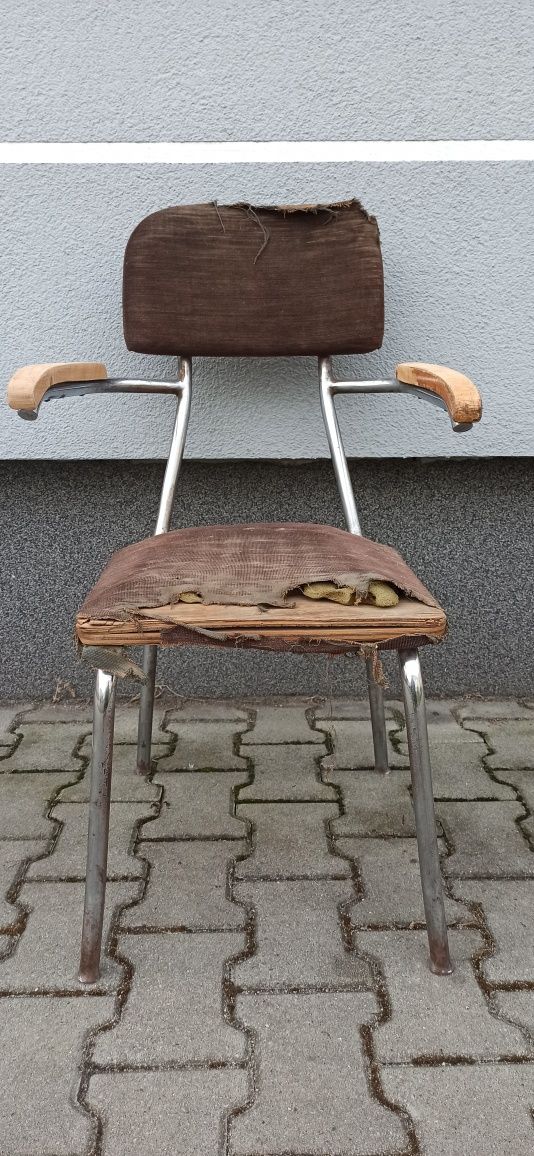 Krzesło fotel Zadziele Bauhaus PRL vintage modern