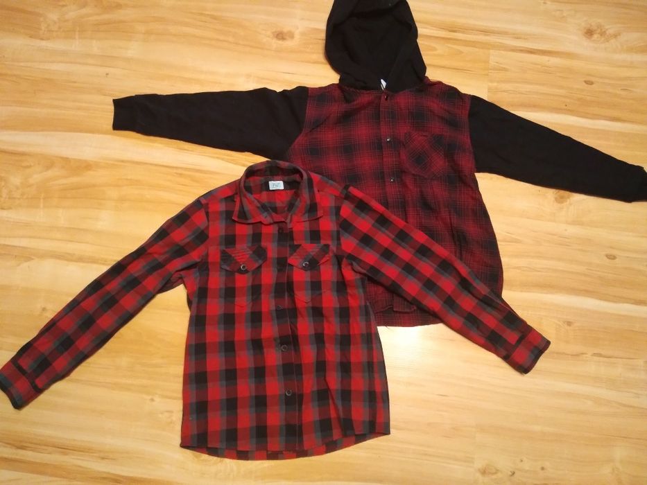 Dwie koszule chłopięce rozmiar 134