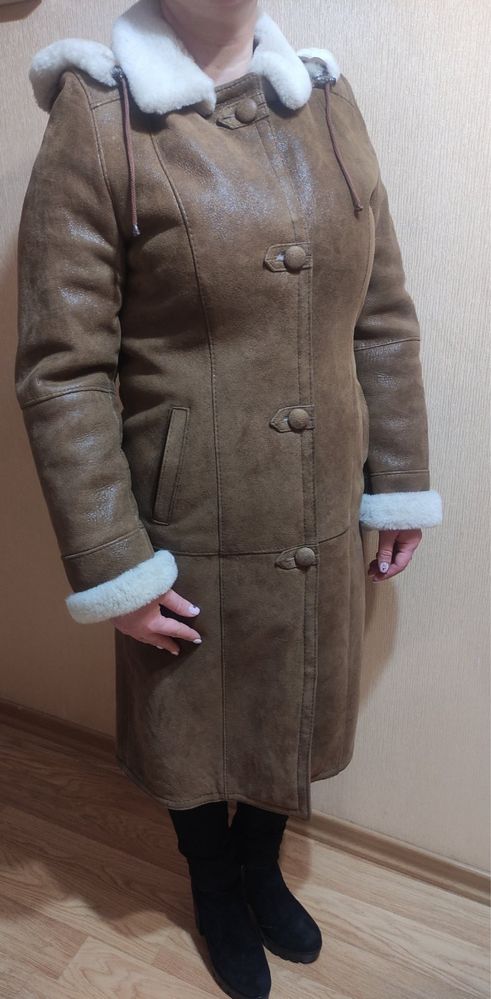 Дублянка, пальто, хутро, дубленка мех