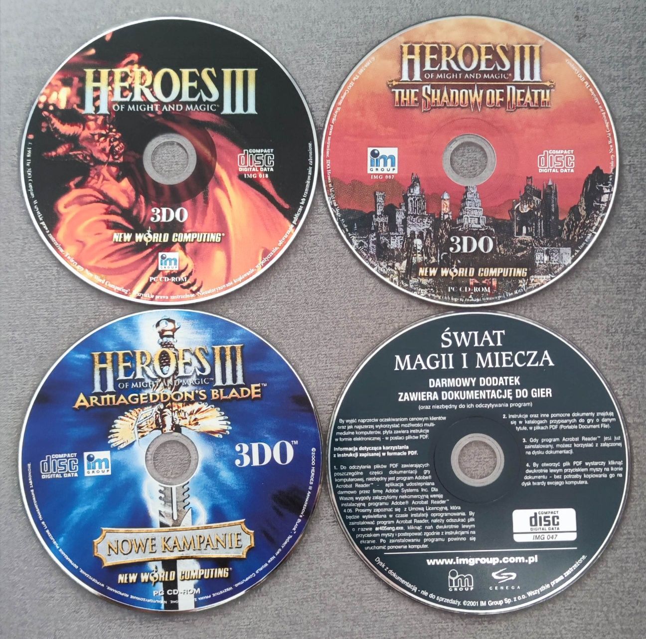 Heroes III + Shadow Of Death + Armageddon's Blade z wydania big box