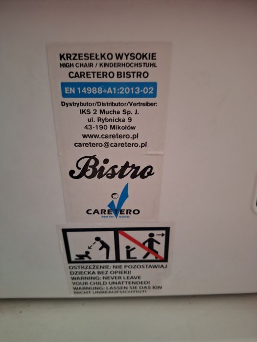 Krzesło wysokie dla dzieci