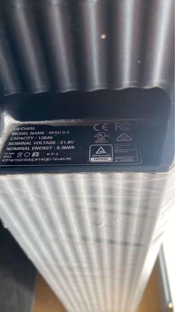 Акумулятор resu lg chem 6,5 кВт 48В, акумуляторна батарея 48в