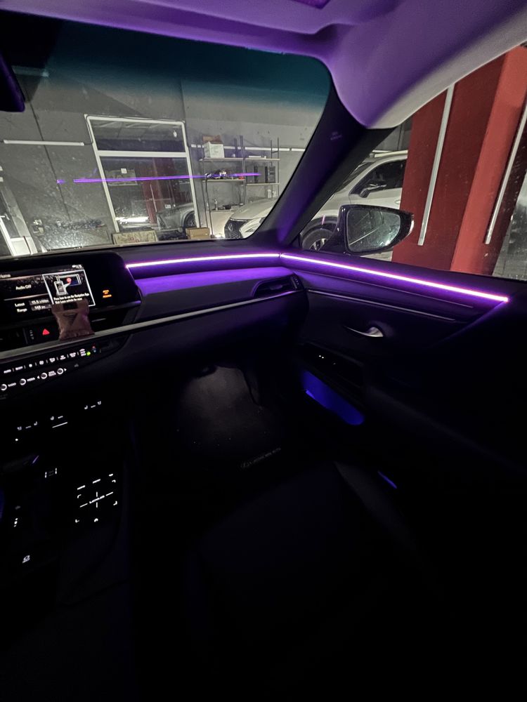 RGB ambient подсветка салона авто