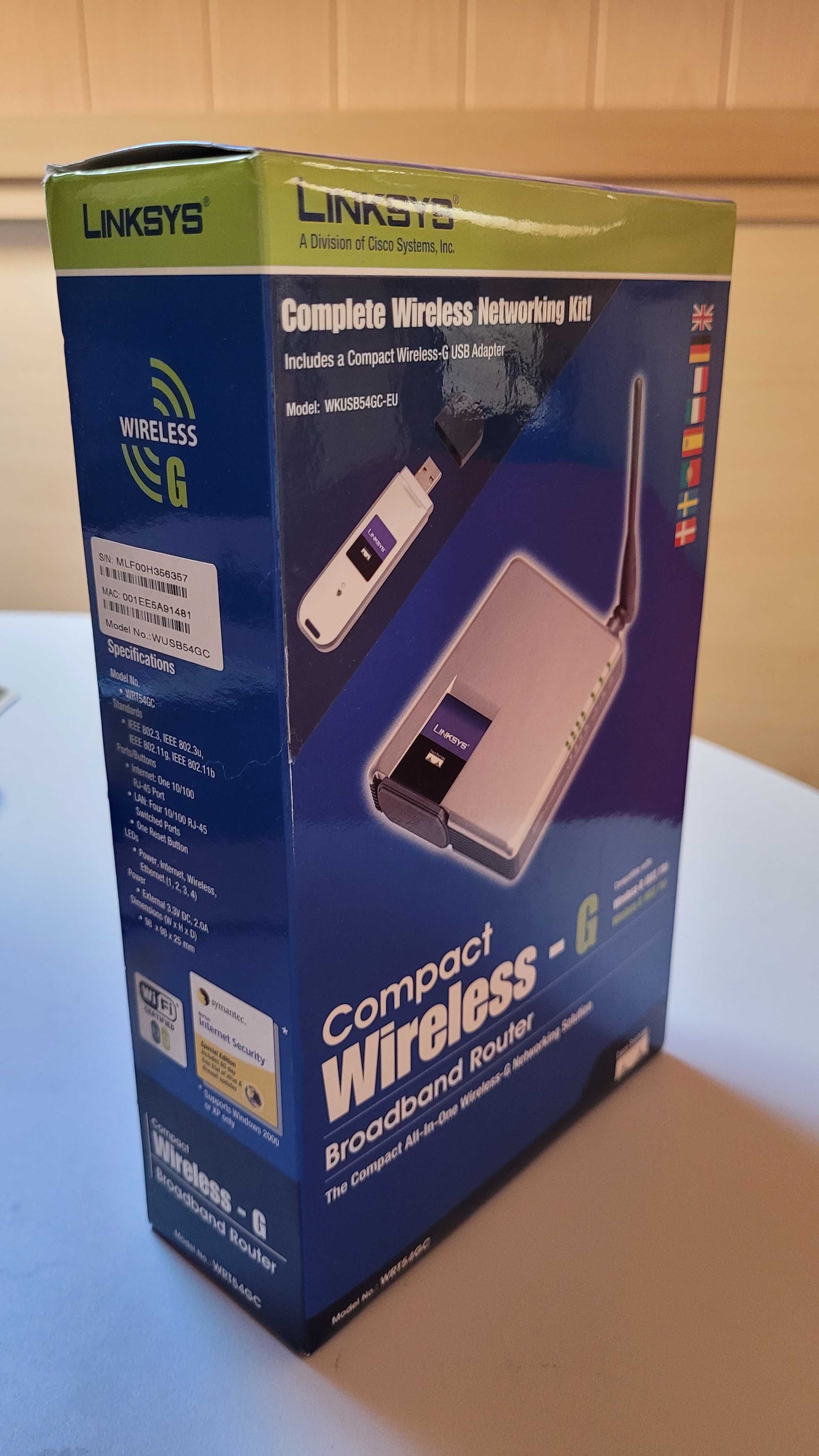 Linksys Compact Wireless Router + pen wi-fi