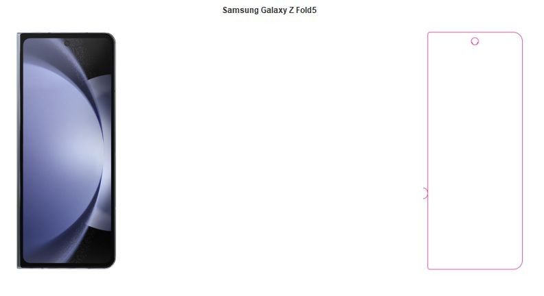 Folia Ochronna ZAGG Ultra Clear+ do Samsung Galaxy Z Fold5 Front