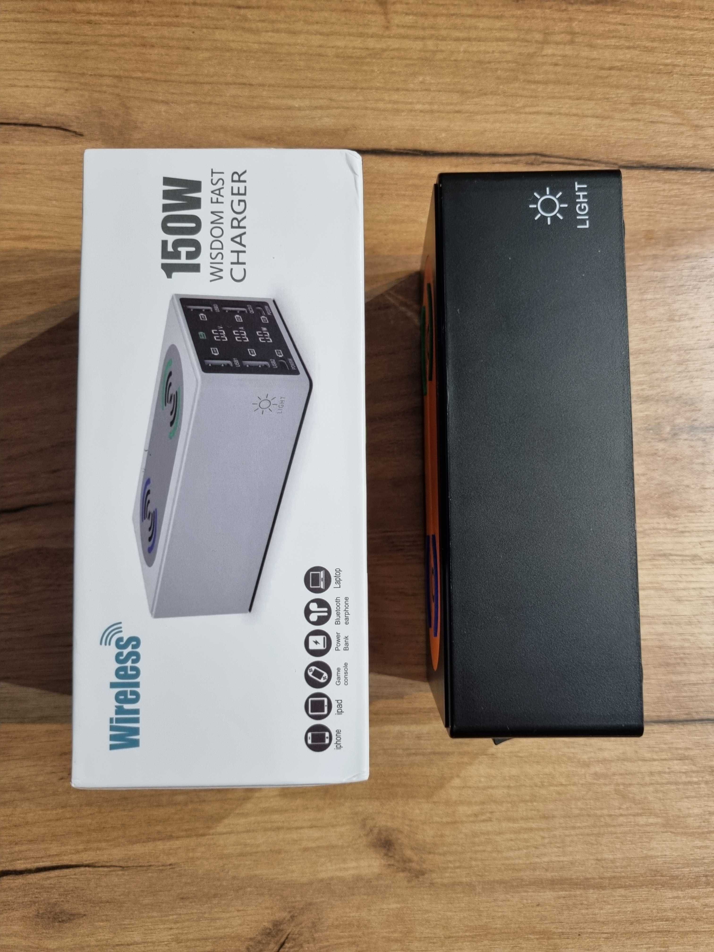 Stacja Ładująca - ładowarka 150W 6 portów w tym PD 65W QC3.0 bezprzewo