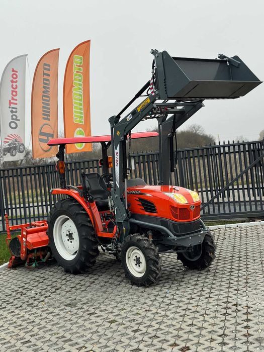 KUBOTA T240d,4X4 24hp,Wspom,Rewers,Zarejestrowany,Ładowacz czołowy 4w1