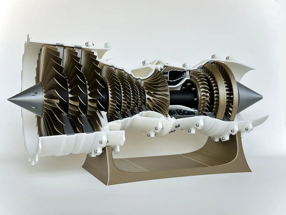 Turbofan Baixo Bypass Impressão 3D