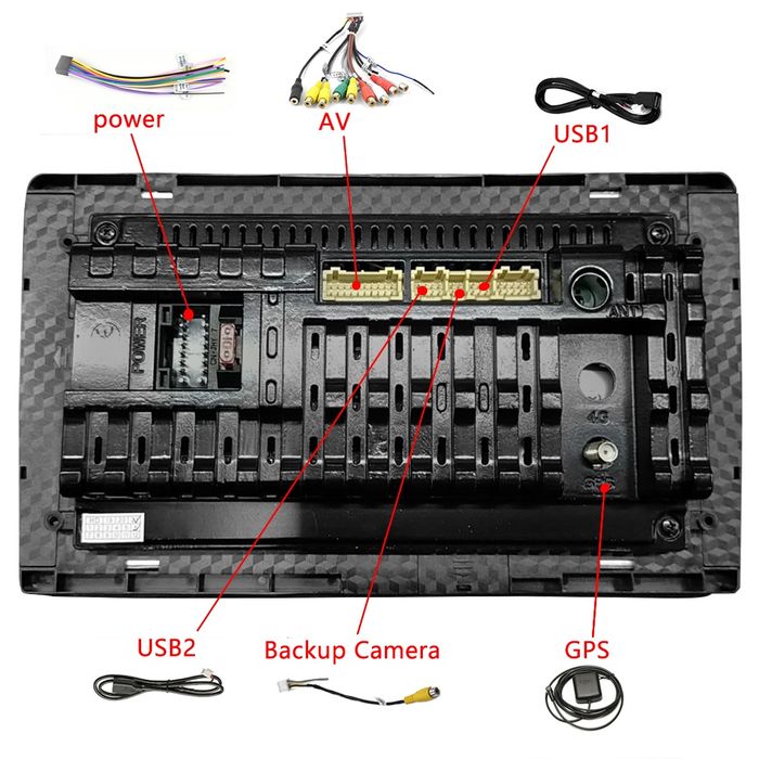 Rádio android 8 polegadas WiFi GPS Bluetooth FM MirrorLink Novo