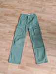Spodnie jeansy cargo straight baggy Bershka  XS