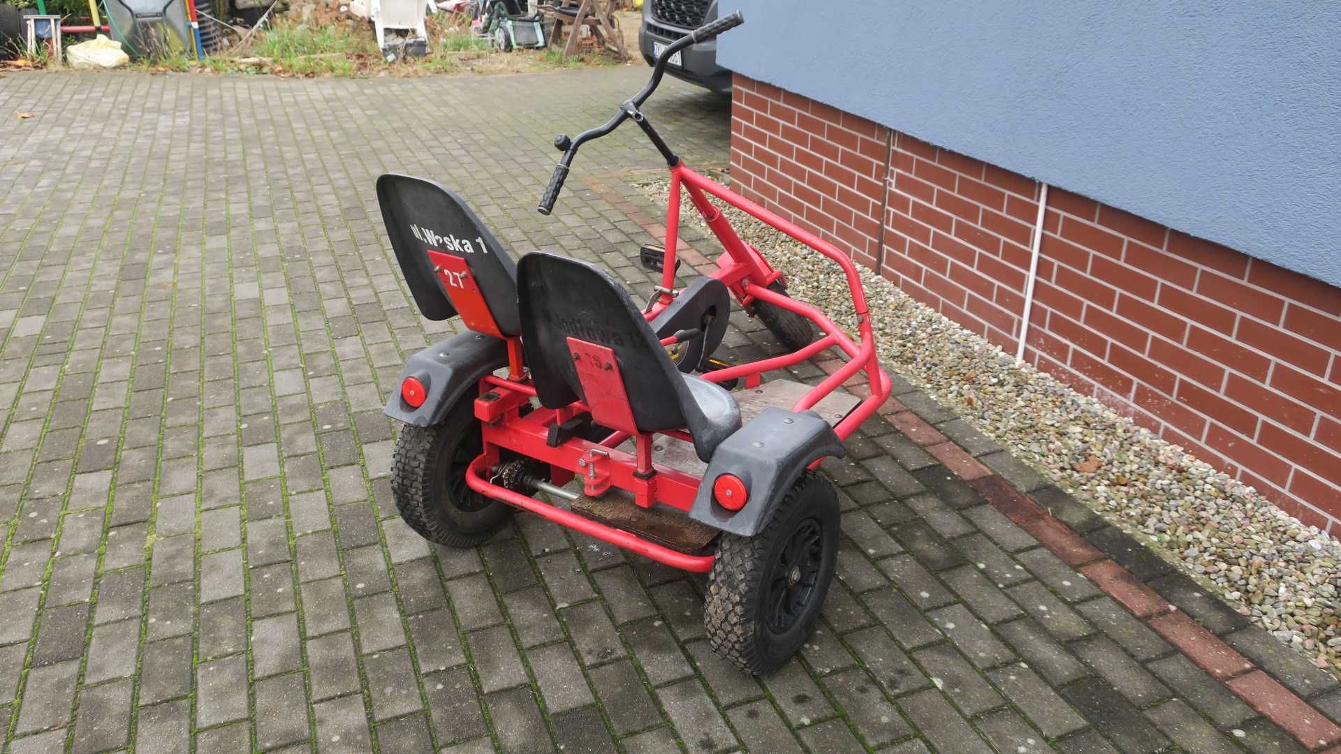Gokart na pedały DINO - 2 osobowy