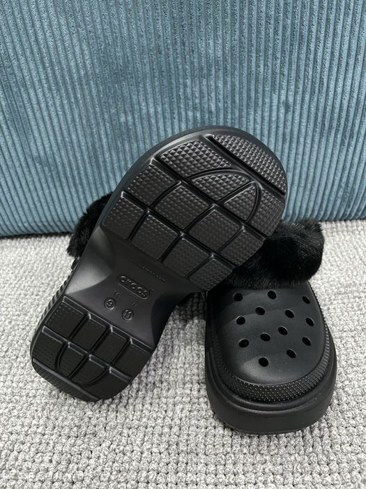 Klapki damskie Crocs Stomp Lined Clog r. 42-43 d. 11 NOWE Czarne