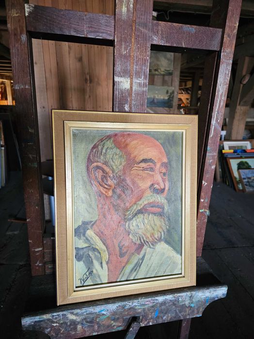 Obraz olejny – portret starszego mężczyzny