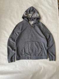 Kenzo Zip Up Hoodie Hood Logo Big Logo худи зипка свитшот кофта батник