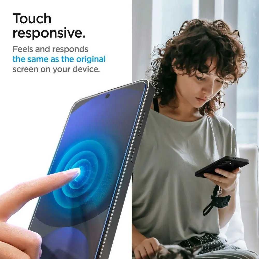 Защитное стекло Spigen Glas.tR EZ FIT 2-Pack для Samsung Galaxy S24 FE